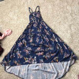 flowy floral print dress